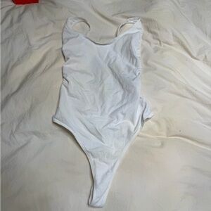 American Apparel White One-Piece Bodysuit